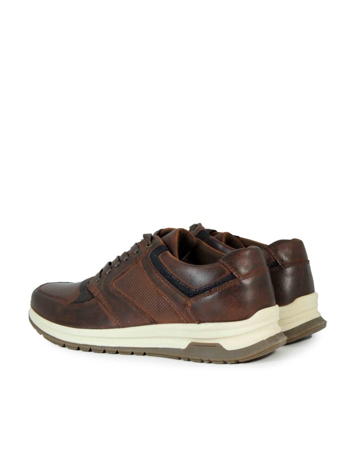 ZAPATILLAS DE PIEL CON CORDONES RHODSTOCK JACKS-10 MARRÓN