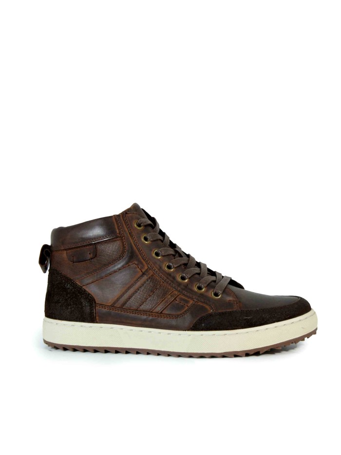 BOTINES DE PIEL CON CORDONES RHODSTOCK JACKS-32 MARRÓN