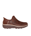 BOTÍN CON CREMALLERA EASY GOING - MODERN HOUR 167872 SKECHERS MARRÓN