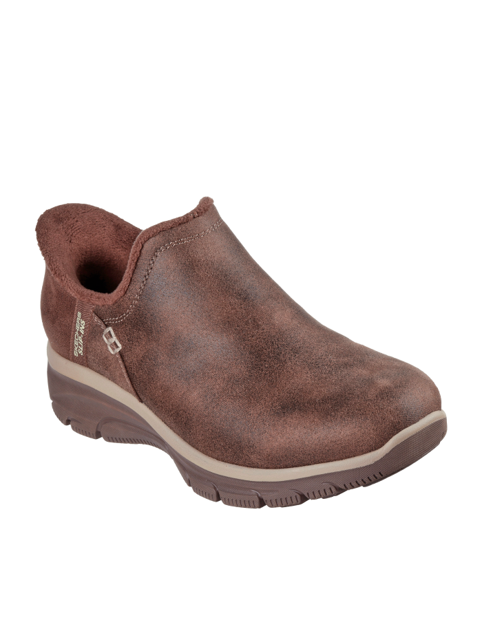 BOTÍN CON CREMALLERA EASY GOING - MODERN HOUR 167872 SKECHERS MARRÓN