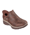 BOTÍN CON CREMALLERA EASY GOING - MODERN HOUR 167872 SKECHERS MARRÓN