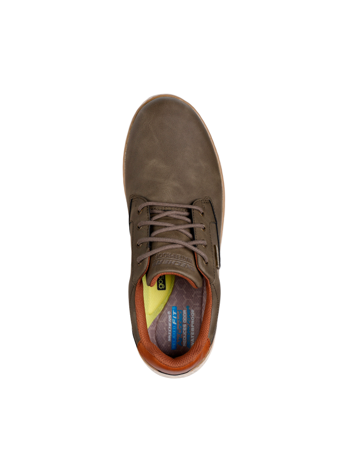 ZAPATILLAS DE VESTIR WATERPROOF RELAXED FIT:  GARLAN - PRYOR 205234 SKECHERS VERDE