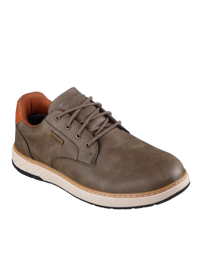 ZAPATILLAS DE VESTIR WATERPROOF RELAXED FIT:  GARLAN - PRYOR 205234 SKECHERS VERDE