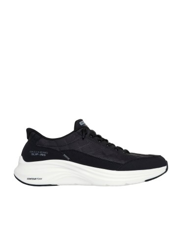 ZAPATILLAS CONFORT TOTAL Y ESTILO NEUTRO SLIP-INS: CONTOUR FOAM - COZY FIT SKECHERS BLANCO Y NEGRO
