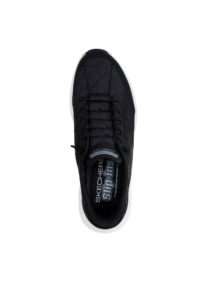 ZAPATILLAS CONFORT TOTAL Y ESTILO NEUTRO SLIP-INS: CONTOUR FOAM - COZY FIT SKECHERS BLANCO Y NEGRO
