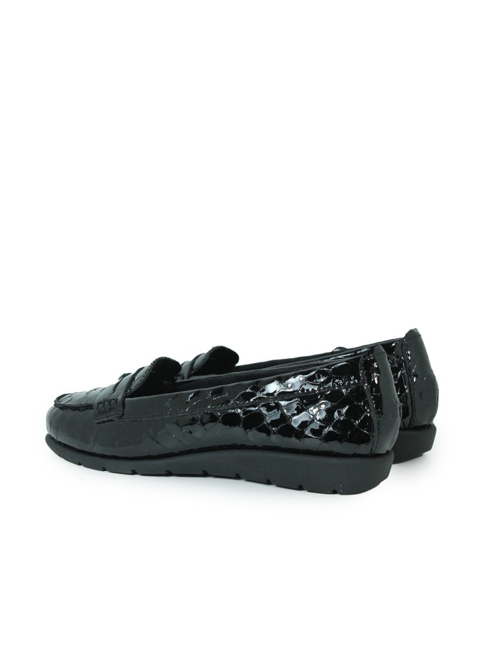 ZAPATO DE PIEL CHAROL APLAUSO ABRIL NEGRO