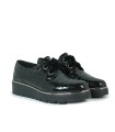ZAPATO DE PIEL CHAROL APLAUSO ADELE NEGRO
