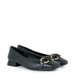 BAILARINAS CON HEBILLA DORADA STEPEHN ALLEN LAUR4 NEGRO