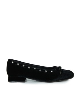 BAILARINA  CON TACÓN BAJO STEPHEN ALLEN LAUR6 NEGRO