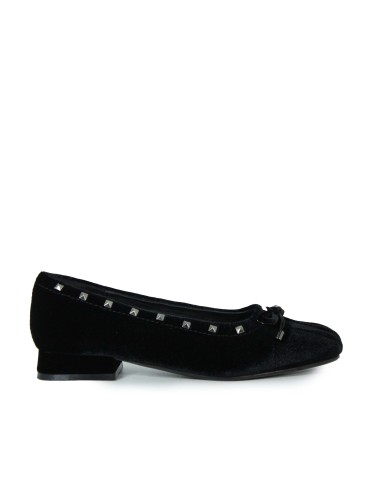 BAILARINA  CON TACÓN BAJO STEPHEN ALLEN LAUR6 NEGRO