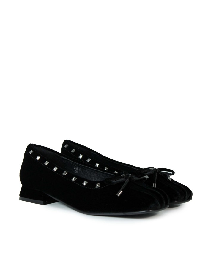 BAILARINA  CON TACÓN BAJO STEPHEN ALLEN LAUR6 NEGRO