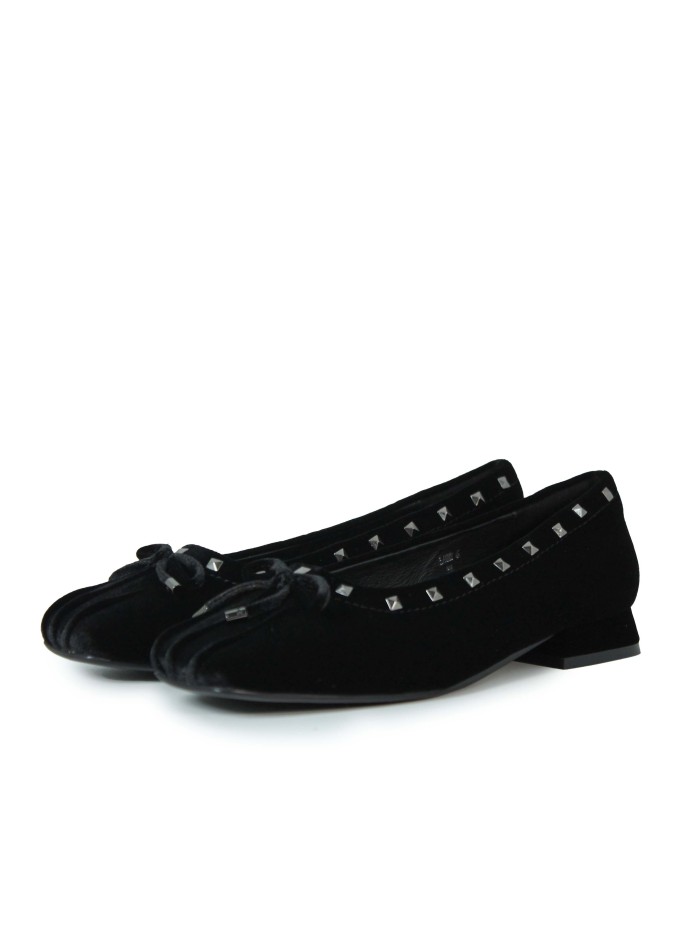 BAILARINA  CON TACÓN BAJO STEPHEN ALLEN LAUR6 NEGRO