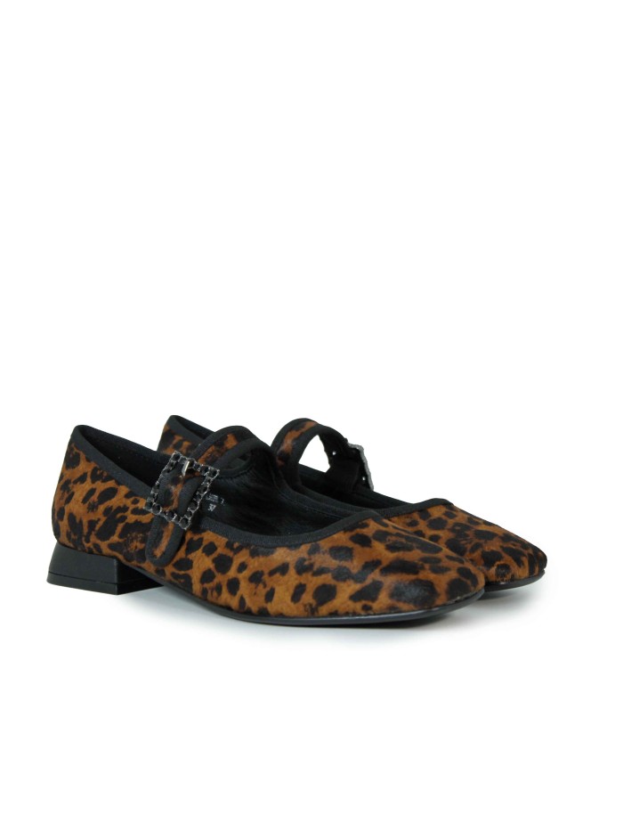 BAILARINA MARY JANE ANIMAL PRINT  STEPHEN ALLEN LAUR7 LEOPARDO