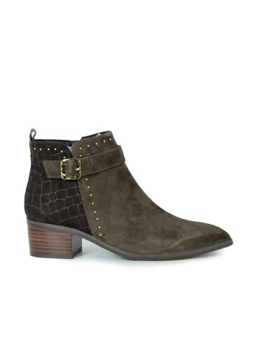 BOTINES CON TACÓN BAJO STEPHEN ALLEN LAUR14 TAUPE