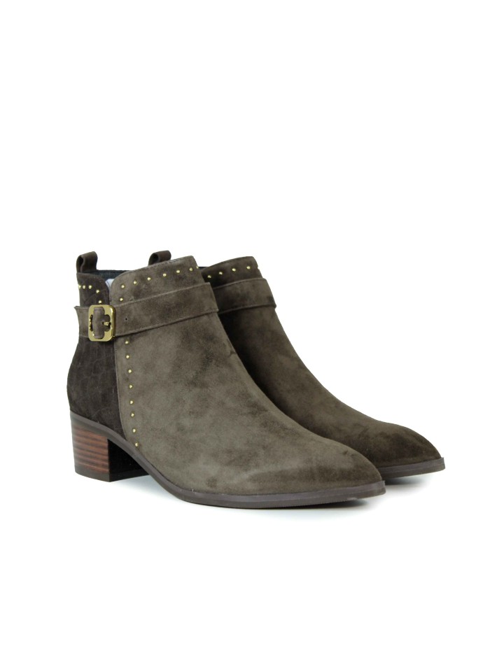 BOTINES CON TACÓN BAJO STEPHEN ALLEN LAUR14 TAUPE