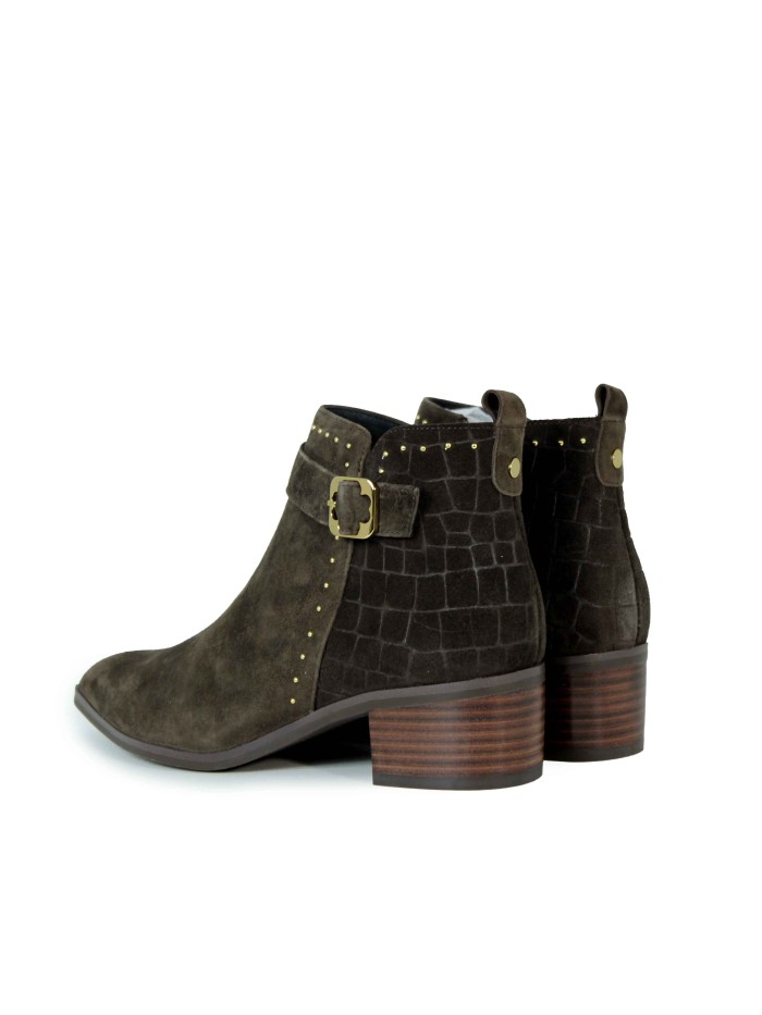 BOTINES CON TACÓN BAJO STEPHEN ALLEN LAUR14 TAUPE