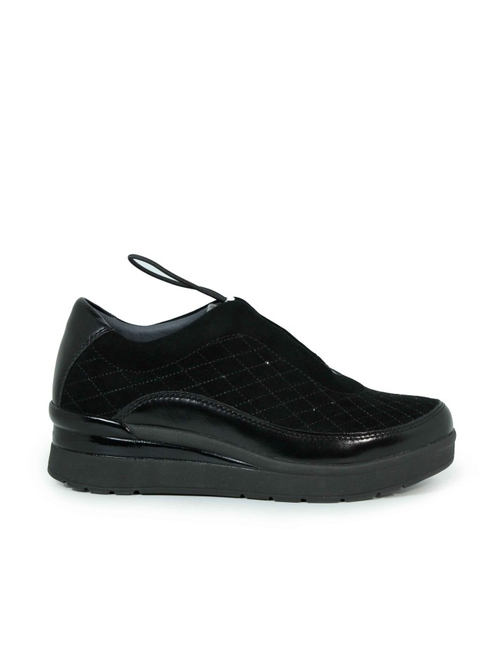 ZAPATILLA CON CUÑA Y CONFORT STONEFLY 222958 NEGRO