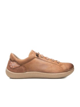 ZAPATILLA URBANA BAREFOOT OKI 014 SUNNI SABBI CUERO