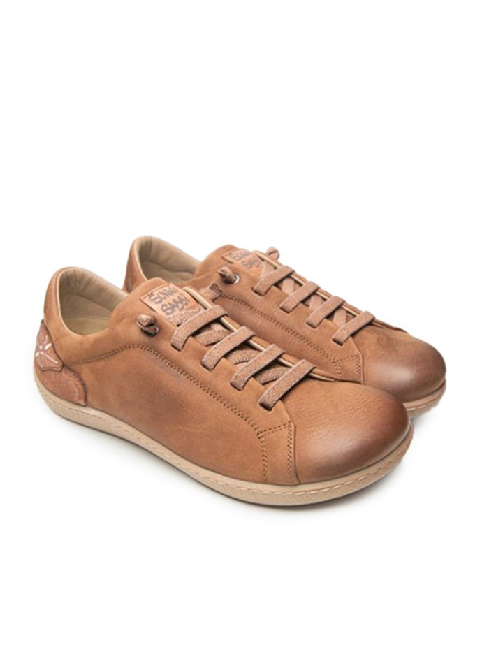 ZAPATILLA URBANA BAREFOOT OKI 014 SUNNI SABBI CUERO