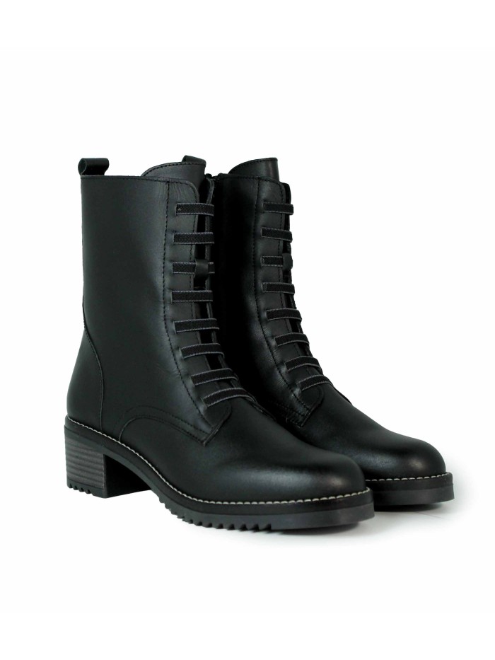 BOTÍN MILITAR EN TENDENCIA VALERIA´S 2325 NEGRO