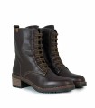 BOTINES CON CORDONES ELÁSTICOS 2325 MARRÓN