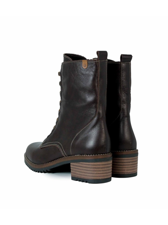 BOTINES CON CORDONES ELÁSTICOS 2325 MARRÓN