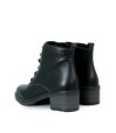 BOTINES CON CORDONES Y TACÓN BAJO VALERIA´S 2326 NEGRO