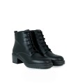 BOTINES CON CORDONES Y TACÓN BAJO VALERIA´S 2326 NEGRO