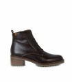 BOTINES CON CORDONES Y TACÓN BAJO VALERIA´S 2326 MARRÓN