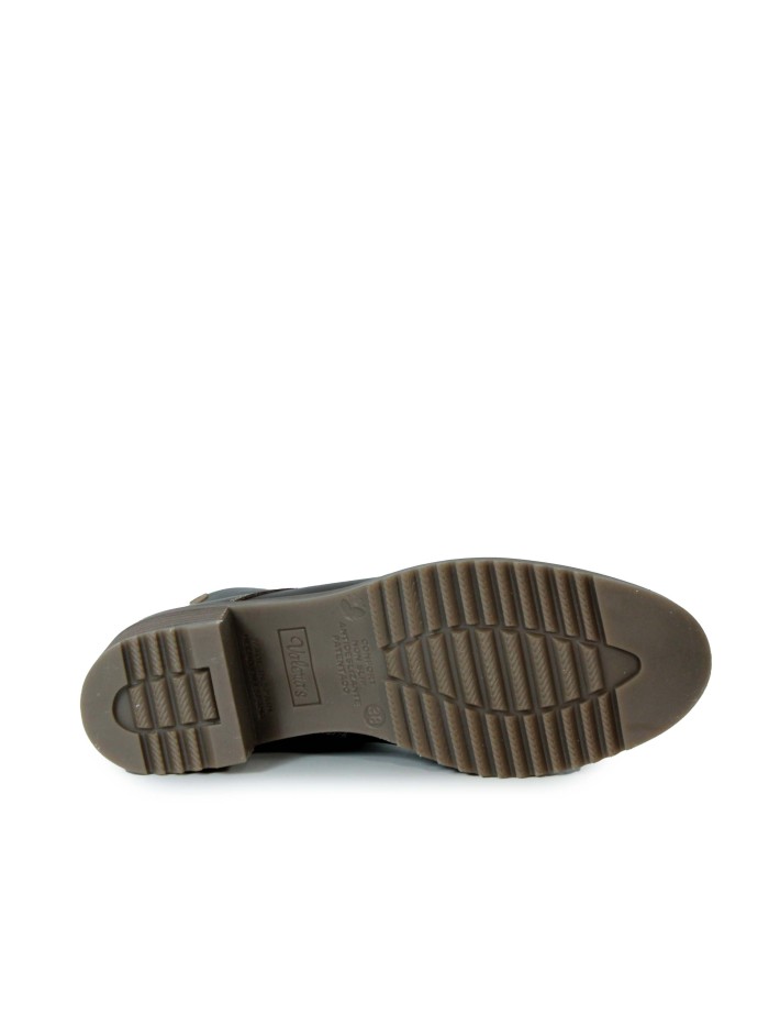 BOTINES CON CORDONES Y TACÓN BAJO VALERIA´S 2326 MARRÓN