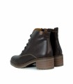 BOTINES CON CORDONES Y TACÓN BAJO VALERIA´S 2326 MARRÓN