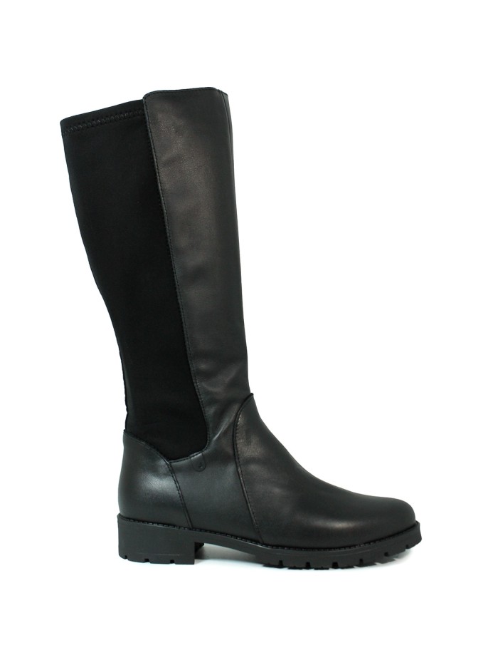 BOTAS DE CAÑA ALTA ELÁSTICAS VALERIA´S 9528 NEGRO