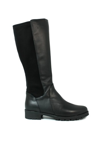 BOTAS DE CAÑA ALTA ELÁSTICAS VALERIA´S 9528 NEGRO