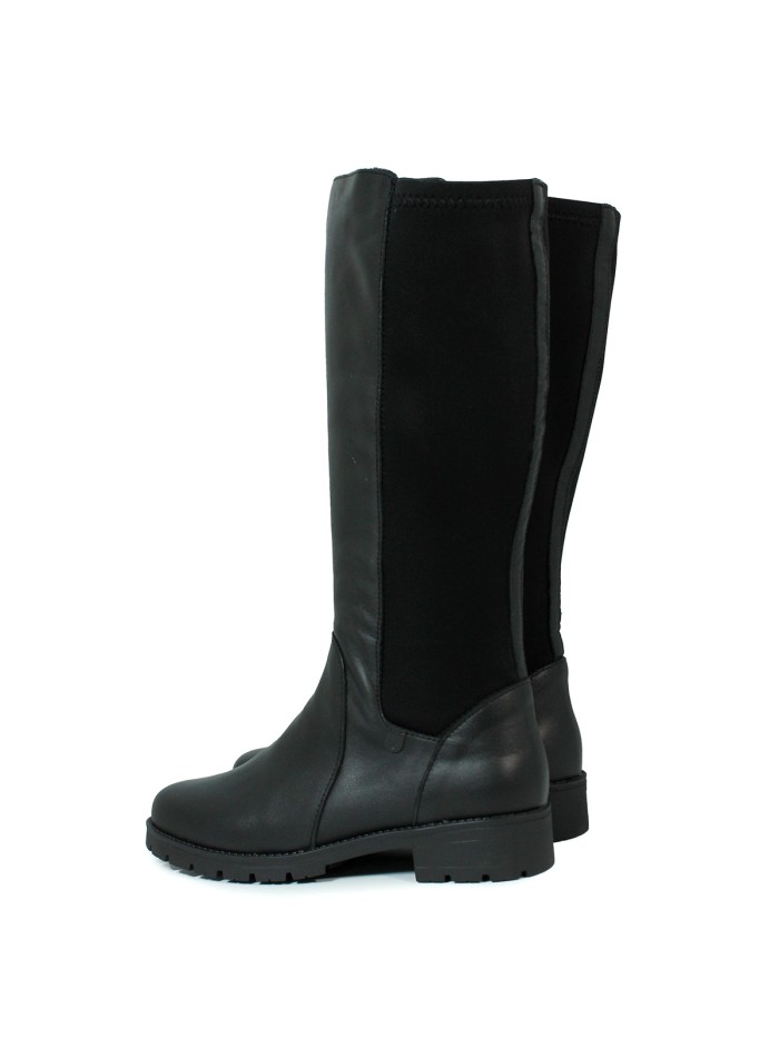 BOTAS DE CAÑA ALTA ELÁSTICAS VALERIA´S 9528 NEGRO