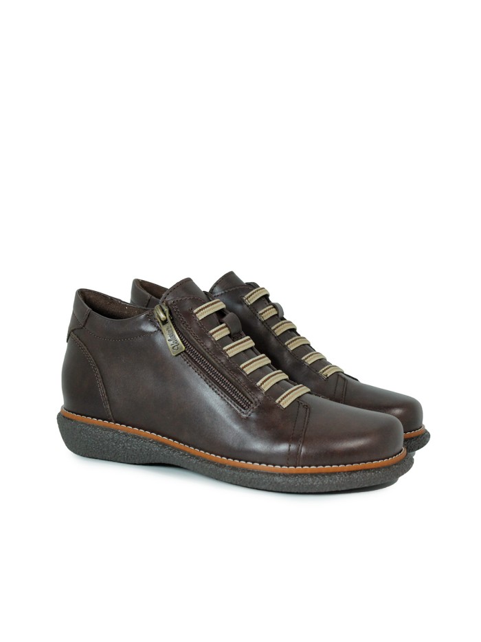 BOTÍN CON CORDONES VALERIA´S 2354 CUERO
