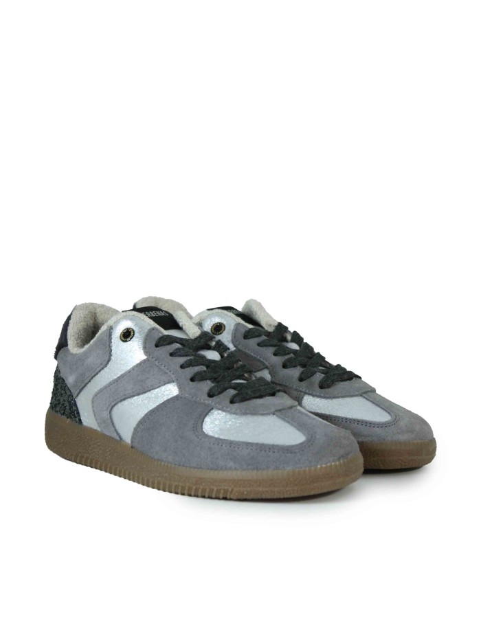 ZAPATILLAS RETRO DE PIEL CON CORDONES VERBENAS SORA FANTASY PLATA