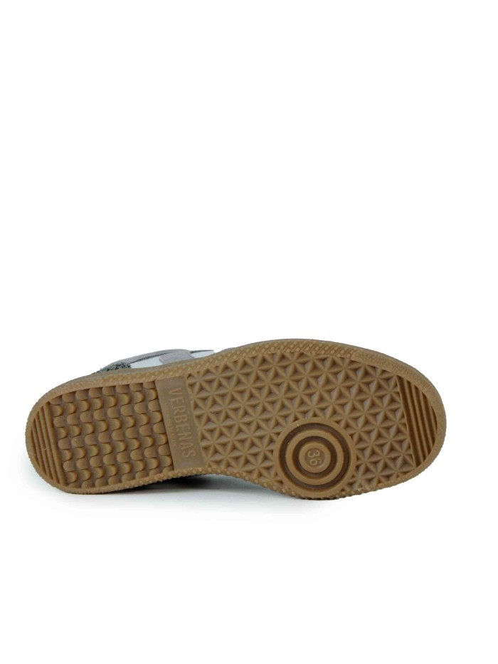 ZAPATILLAS RETRO DE PIEL CON CORDONES VERBENAS SORA FANTASY PLATA