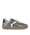 ZAPATILLAS RETRO DE PIEL CON CORDONES VERBENAS SORA BRECK PLOMO