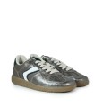 ZAPATILLAS RETRO DE PIEL CON CORDONES VERBENAS SORA BRECK PLOMO