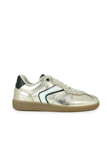ZAPATILLAS RETRO DE PIEL CON CORDONES VERBENAS SORA FANTASY ORO