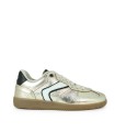 ZAPATILLAS RETRO DE PIEL CON CORDONES VERBENAS SORA FANTASY ORO