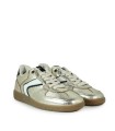 ZAPATILLAS RETRO DE PIEL CON CORDONES VERBENAS SORA FANTASY ORO