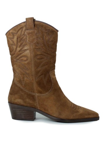 BOTAS MARRÓN DE PIEL DE MUJER APLAUSO HAYDE MARRÓN