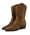 BOTAS MARRÓN DE PIEL DE MUJER APLAUSO HAYDE MARRÓN