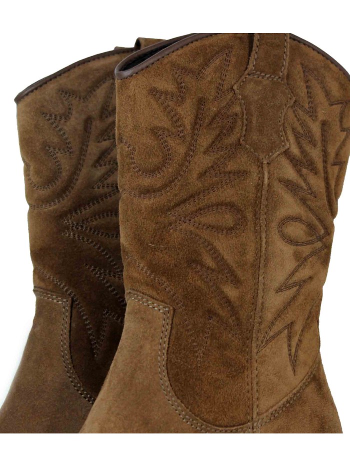 BOTAS MARRÓN DE PIEL DE MUJER APLAUSO HAYDE MARRÓN