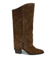 BOTAS MARRÓN DE PIEL DE MUJER APLAUSO TECLA
