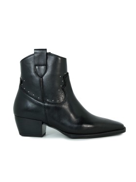 BOTÍN NEGRO DE PIEL DE MUJER APLAUSO RUBY