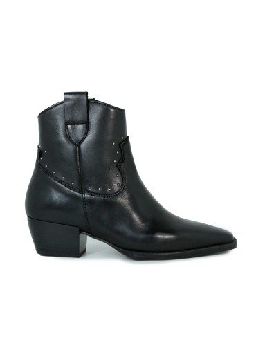 BOTÍN NEGRO DE PIEL DE MUJER APLAUSO RUBY