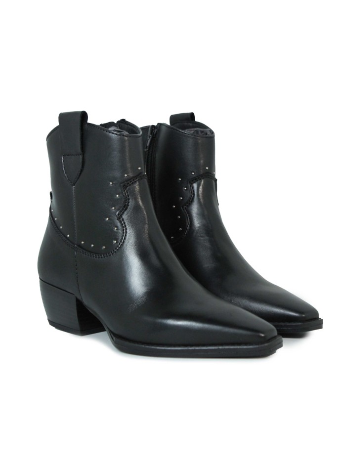BOTÍN NEGRO DE PIEL DE MUJER APLAUSO RUBY