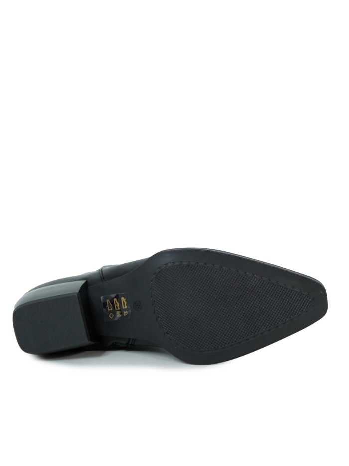 BOTÍN NEGRO DE PIEL DE MUJER APLAUSO RUBY